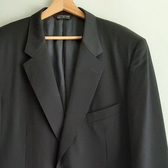 SAMUELSOHN | 100% Wool Italy Union Made Vintage Blazer Jacket Navy Men's Sz 46 R - Picture 4 of 15